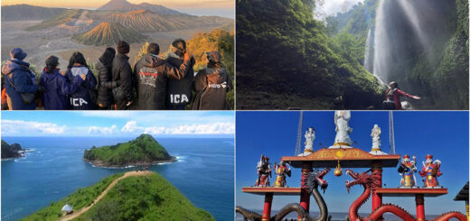 Mount Bromo, Waterfall, Papuma Sunrise, Surabaya City tour